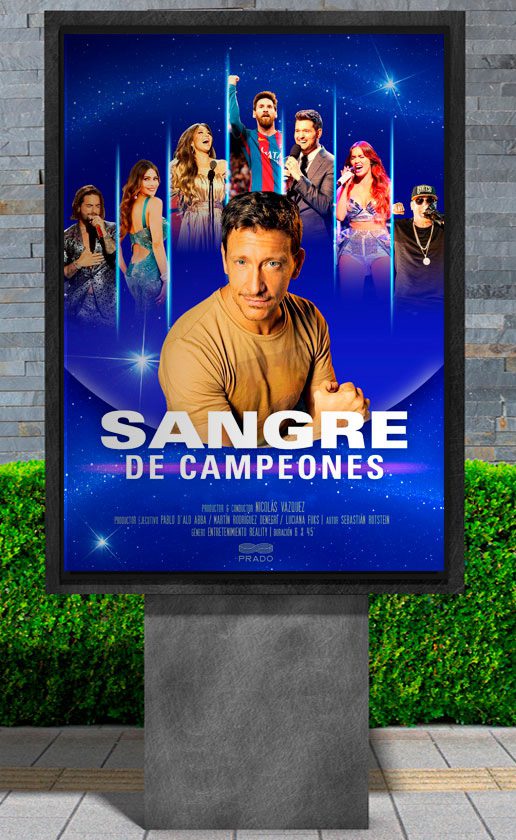 Afiche vertical de Sangre de campeones