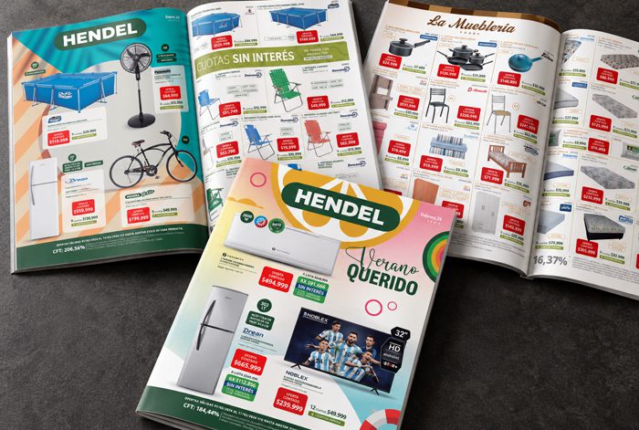 Catálogos de Hendel Hogar con ofertas de electrodomésticos, muebles y productos de verano