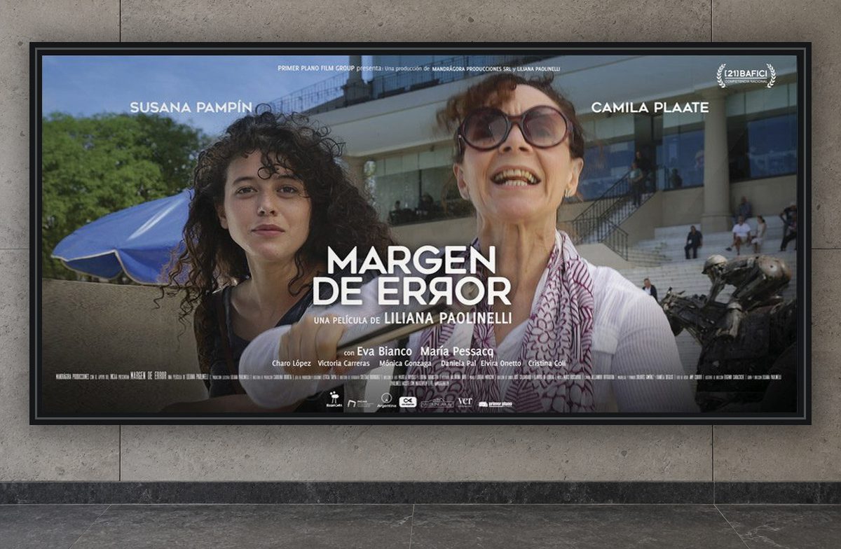 Afiche horizontal de Margen de error en vía pública