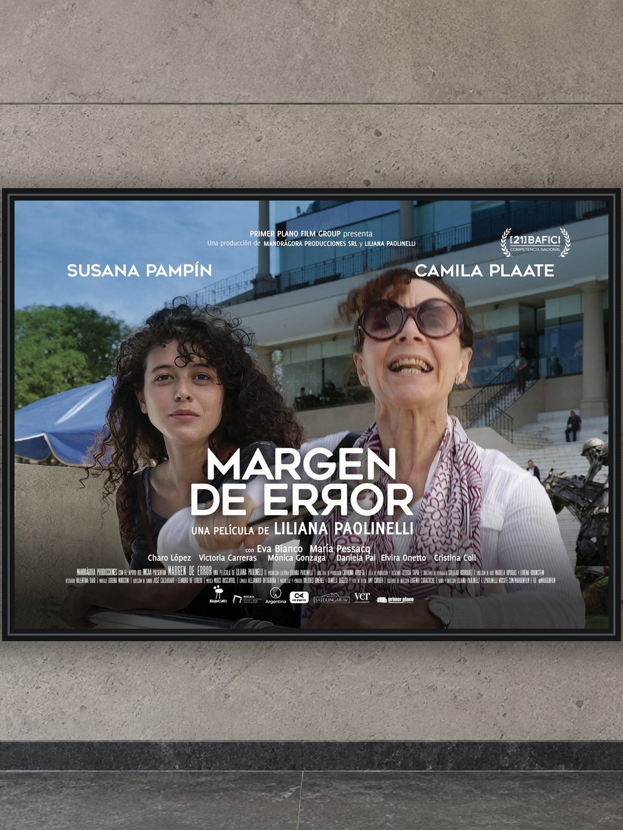 Afiche de Margen de error aplicado sobre una pared