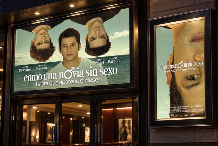 Afiches horizontal y vertical de la película «Como una novia sin sexo» para Sombracine