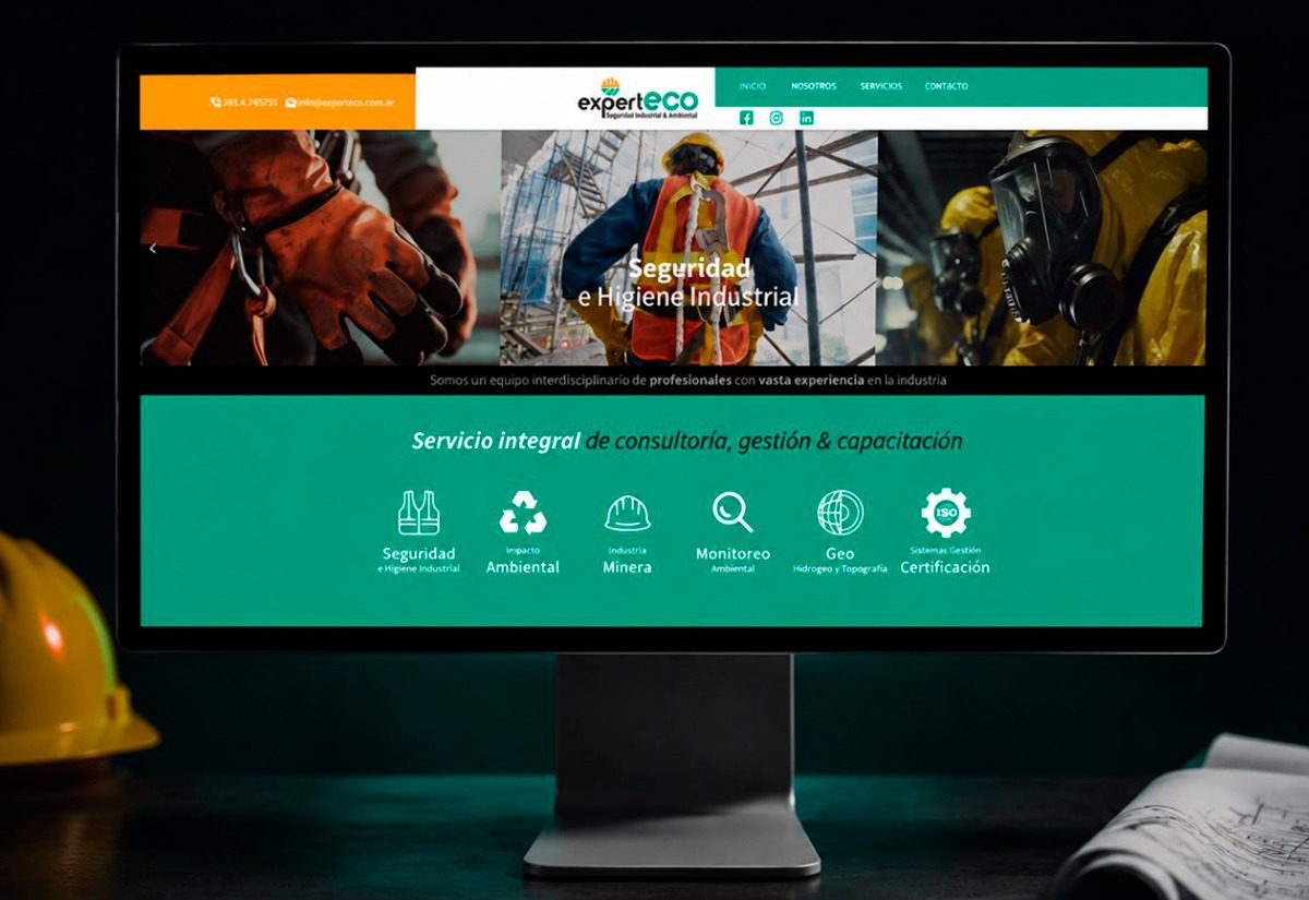 Diseño web institucional de ExpertEco